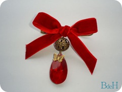 Broche lagrima roja Broche lagrima roja