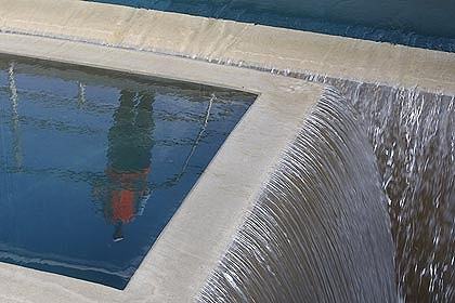 Drinking water at the desalination plant at Kurnell.  Sydney Morning Herald