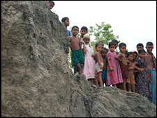 Loss of land is an annual reality for many Bangladeshis. BBC