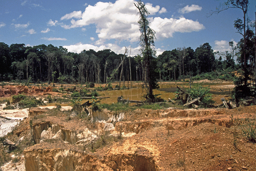 Abandoned Gold Mine, Km 88, Venezuela. Uploaded to panoramio.com on August 28, 2007 by Friedrich Graffmann