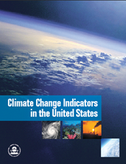 Climate Change Indicators in the United States front cover. EPA