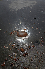 Oil coats beach sand at the mouth of the Mississippi River, south of Venice, Louisiana, 17 May 2010. John Moore / Getty Images