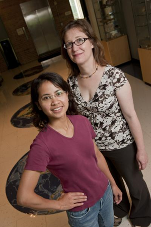 Fan‑Wei Zeng and Caroline Masiello are researchers at Rice University. Jeff Fitlow / Rice University