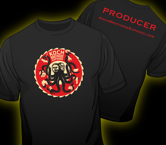 Koch Brothers Exposed T-shirt design. kochbrothersexposed.com
