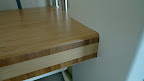 40mm plate i trapp. Struktur: vertikal. Farge: caramel.