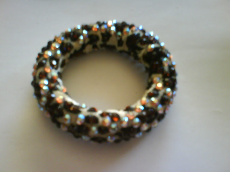 Bracelet léopard décorés de strass