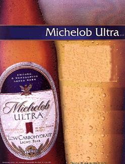 michelob ultra light beer lager logo ad advertisement picture image label bottle