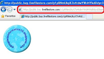 Dirección URL de una imagen con Skydrive