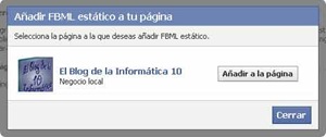 FBML para páginas de Facebook