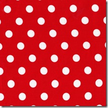 red and white polka dots