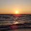 The setting sun on Lake Erie, taken from the Evangola area.
