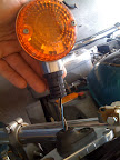 Broken Vulcan 750 Turn Signal