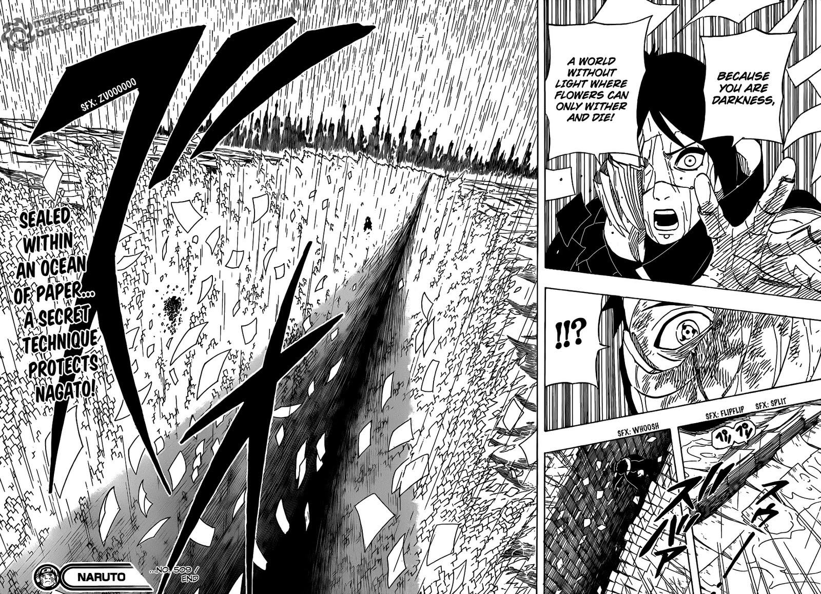 Naruto Shippuden Manga Chapter 509 - Image 16-17
