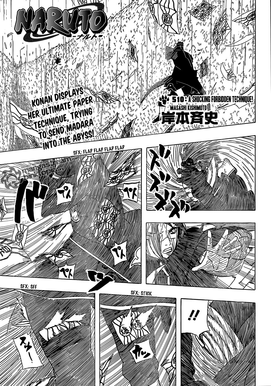 Naruto Shippuden Manga Chapter 510 - Image 01