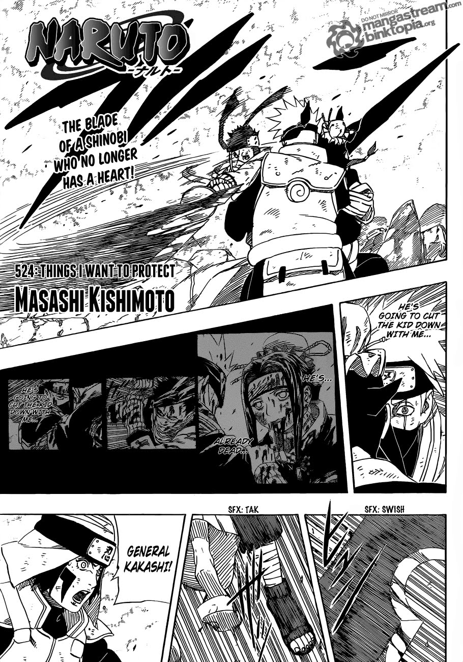Naruto Shippuden Manga Chapter 524 - Image 01