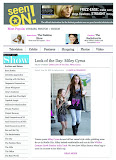 SeenOn.com - Miley Cyrus in Hawk Feather tank