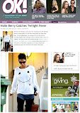 OK!Magazine.com December 2nd, 2009 - Halle Berry in Vampire Love baggy beach jumper