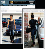 DenimBlog.com June 16th 2010-- Halle Berry-- Wildfox Denim Skinny Jeans in Dark Rip