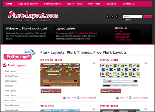Top 5 Cool Sites that Provide Free Plurk Themes and Layouts http://kristanfranco.blogspot.com