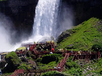 America does have this... where you walk under part of their falls... It looked cool, didn't go over there.