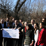 The big check is presented! Groundwork Hudson Valley, The Saw Mill River Coalition and a group of supporters gratefully accept the prestigious EPA Targeted Watersheds Grant for $889,183.