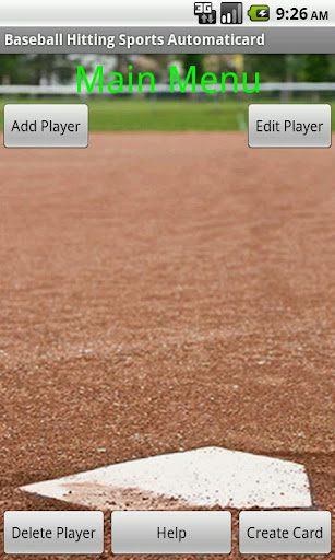 Baseball Hitting Card Creator