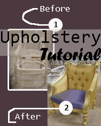 upholstery and upholster chair tutorial