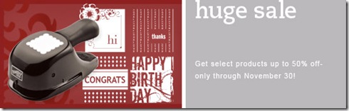 huge sale Nov 2009