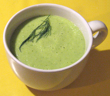  cooking from the CSA: cucumber soup