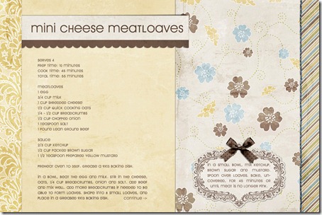 Mini Cheese Meatloaves