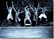 Jumping Into Swimming Pool