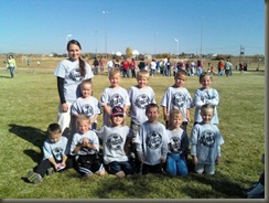 Brynn's soccer team age 5 11.1.08