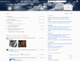El nuevo Windows Live NewWLhome2