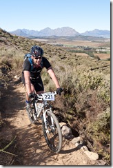 A brave face with back wheel pretending to be a snake on a rim.
