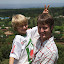 Avery and Daddy overlooking Marsabit town Avery and Daddy overlooking Marsabit town