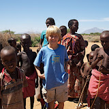Avery and new friends, rural Korr