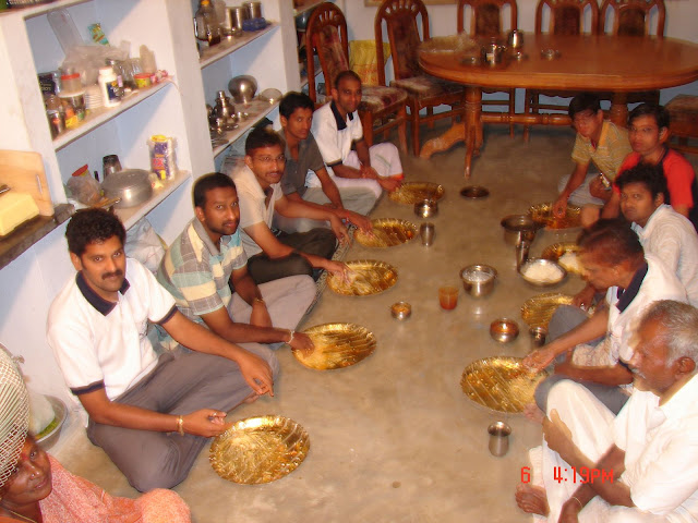 2nd day dinner arrangements in Prem's house in Potlapahad