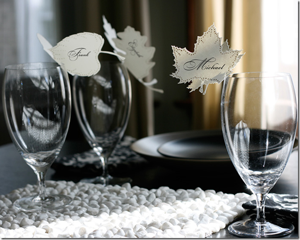 thanksgiving place cards autumn leaf