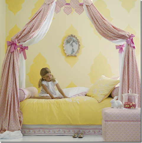 serena & Lily yellow bedding girls canopy