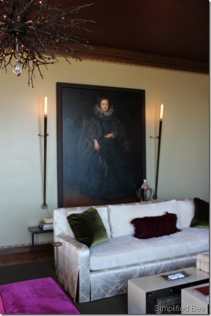 Living Room with portrait Marchesa Balbi Navarra