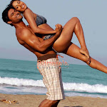 Bollywood Actress Sangeeta Ghosh showing hot figure on beach pics.jpg
