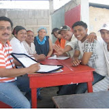 The project team: from right to left Carlos Vidal (psychologist, works for Los Quinchos on the management team), Luz Amanda Cerda (nurse), Jazmina Mejía (educator), María Auxiliadora Martínez (cook), José Francisco Escobar (guard), Daniel Paniagua (Coordinator), Melvin Velásquez (Sports instructor) and Juan Carlos Urbina (hammock and bracelets instructor).