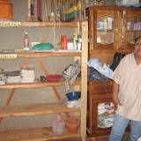 Jazmina in the store room