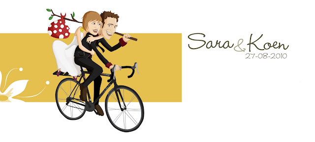 Huwelijksuitnodiging Sara en Koen
