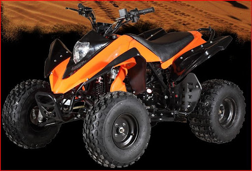 125cc Raptor Style Series 2 Sports Quad Bike - Orange