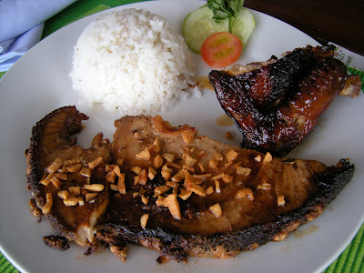 Grilled Chicken and Gindara @ Lemlunay Dive Resort Grilled Chicken and Gindara