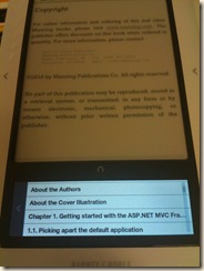 Reading ASP.NET MVC In Action with Nook (3)