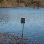 For some reason, seeing these signs half submerged (and the water was higher earlier in the week) amused me.
