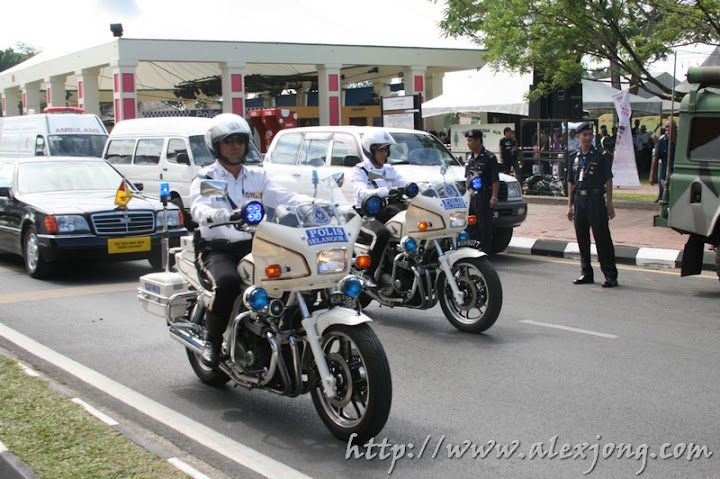 Here they come. Got to admire the dedication of these police