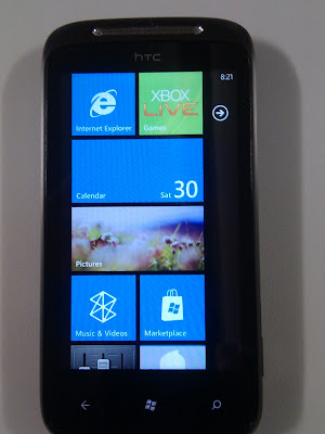 Windows Phone 7 tile interface Windows Phone 7 tile interface